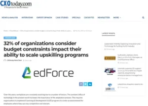 organizations consider budget edForce