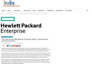 HPE Joins Forces edForce