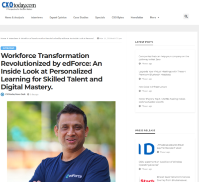 Ravi Kaklasaria Co-founder CEO edForce