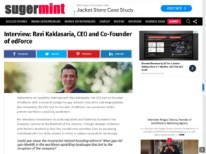 edForce in Sugermint news