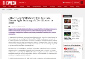 edForce in Theweek News
