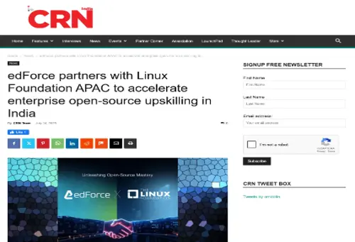 edForce partners with Linux Foundation APAC to accelerate enterprise open source upskilling in India