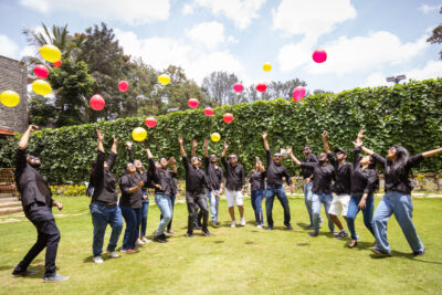 edForce team celebrating 3y of edForce