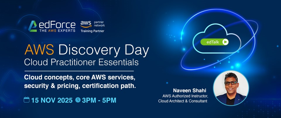 edForce hosts edTalk every month. Free educational webinars open for all to join