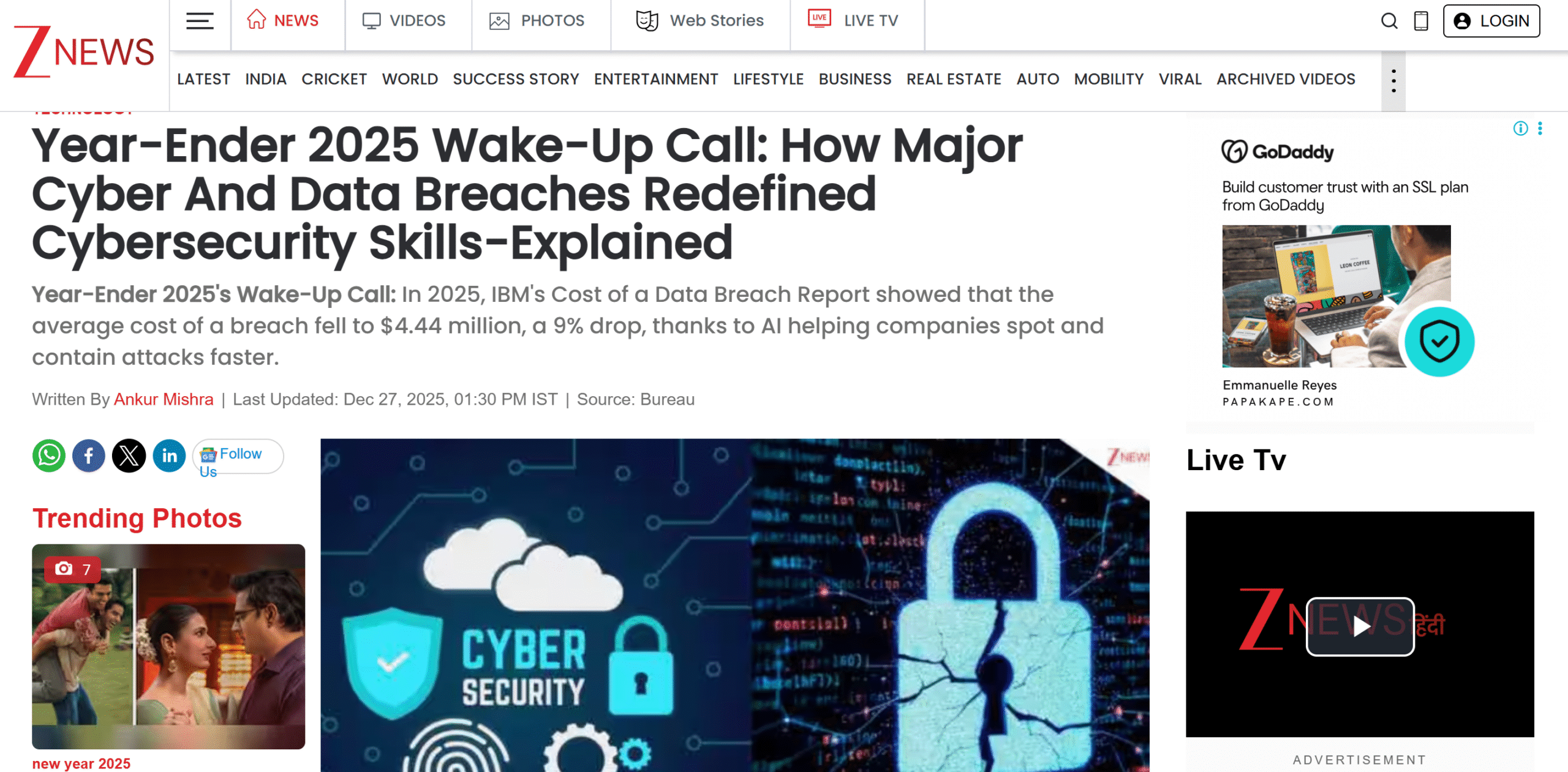 Year-Ender 2025 Wake-Up Call: How Major Cyber And Data Breaches Redefined Cybersecurity Skills-Explained