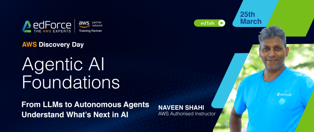 edForce edTalk on Agentic AI session tile with recording which has knowledge