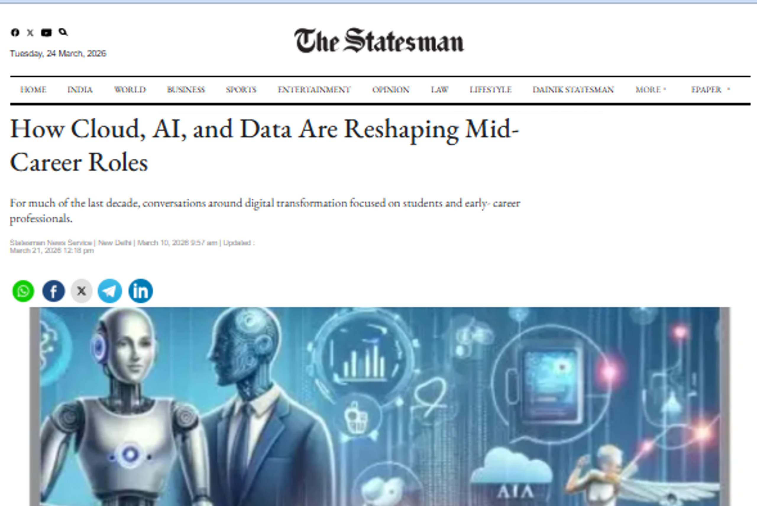 How Cloud, AI, and Data Are Reshaping Mid-Career Roles