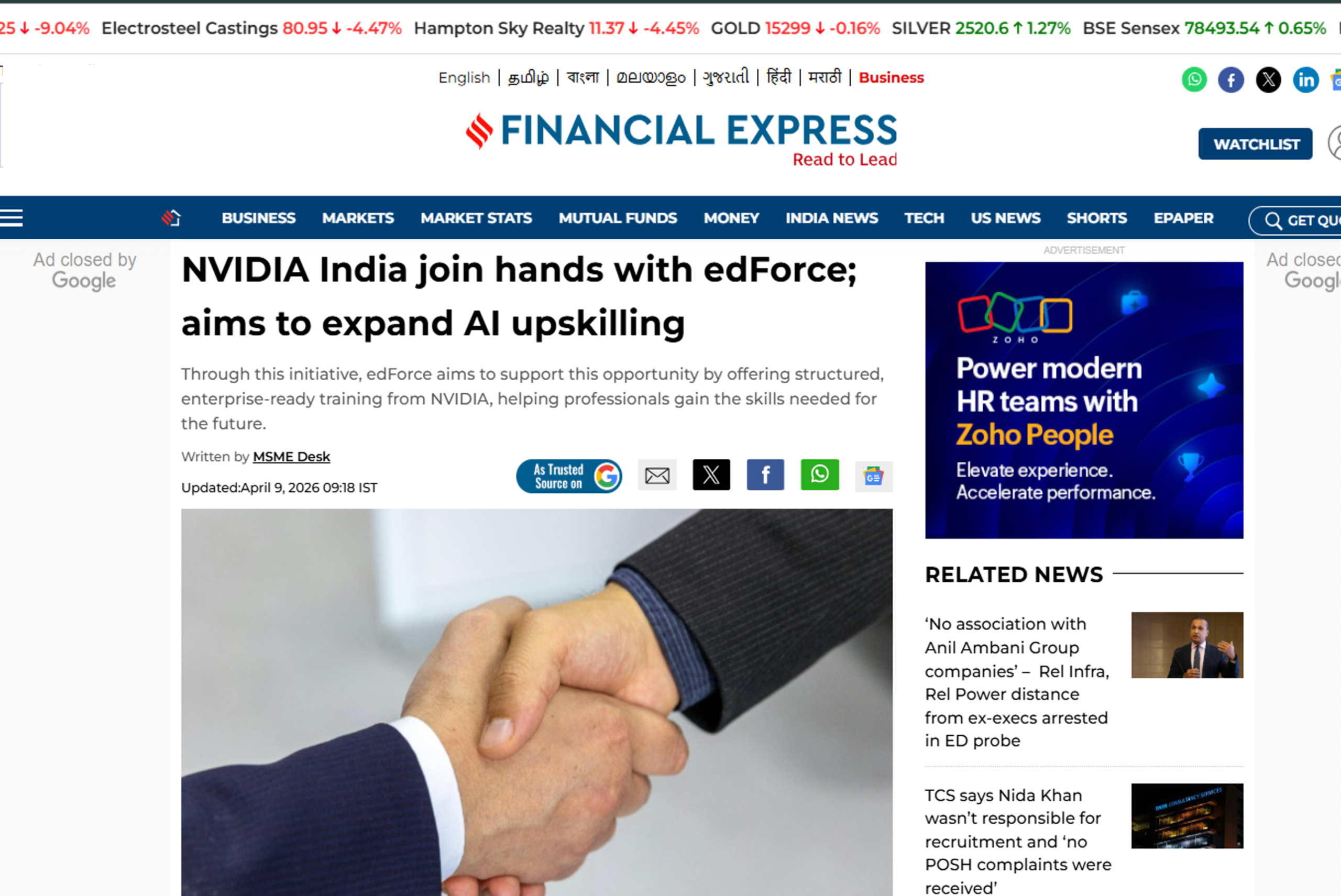 NVIDIA India join hands with edForce; aims to expand AI upskilling