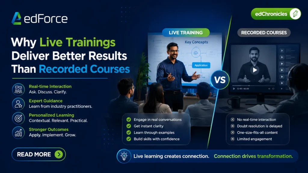 edForce.co - Why Live Trainings Deliver Better Results Than Recorded Courses