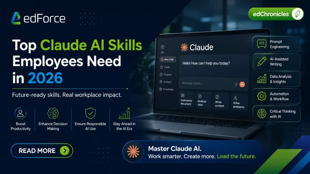 edforce - Top Claude AI Skills Employees Need in 2026