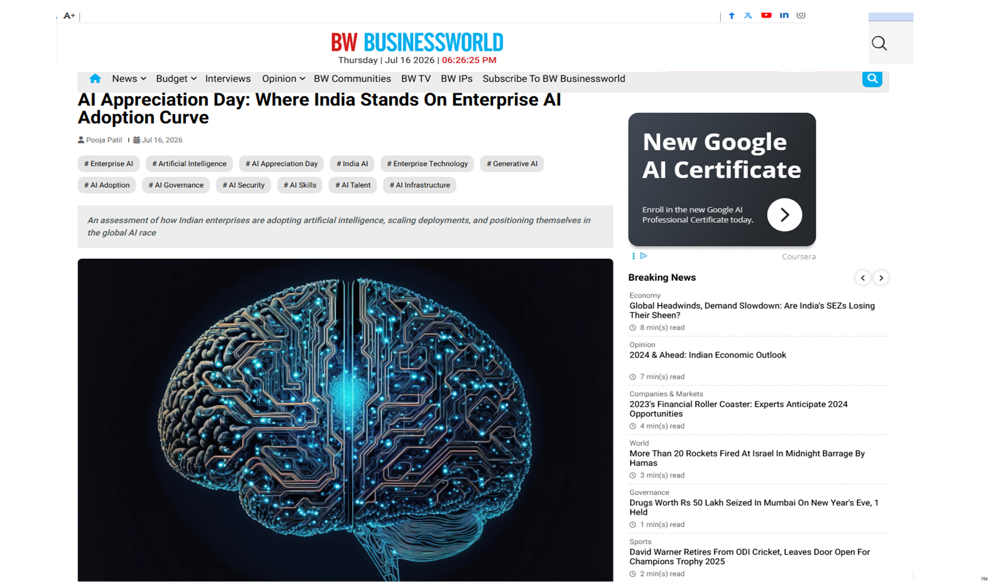 AI Appreciation Day: Where India Stands On Enterprise AI Adoption Curve