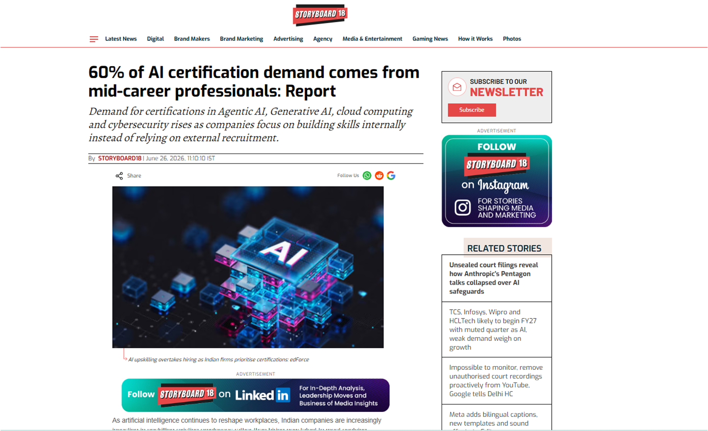 60% of AI Certification Demand Comes from Mid-Career Professionals