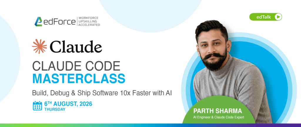 edTalk on Claude by edForce free for all, where top AI Instructor will teach Claude for free. Recording will be avavible too..