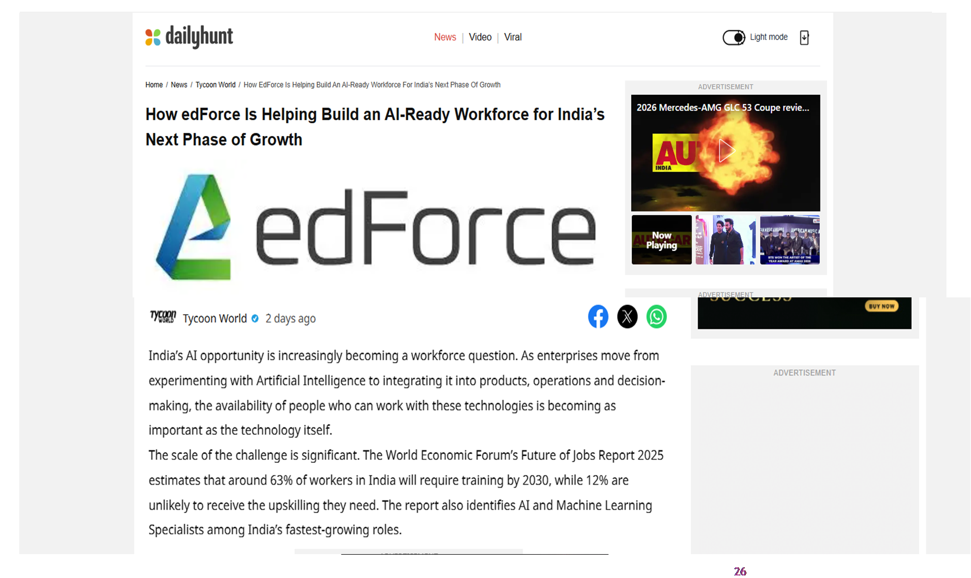How edForce Is Helping Build an AI-Ready Workforce for India’s Next Phase of Growth